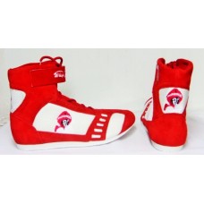 Low Cut  Red  Suede Boxing Shoes